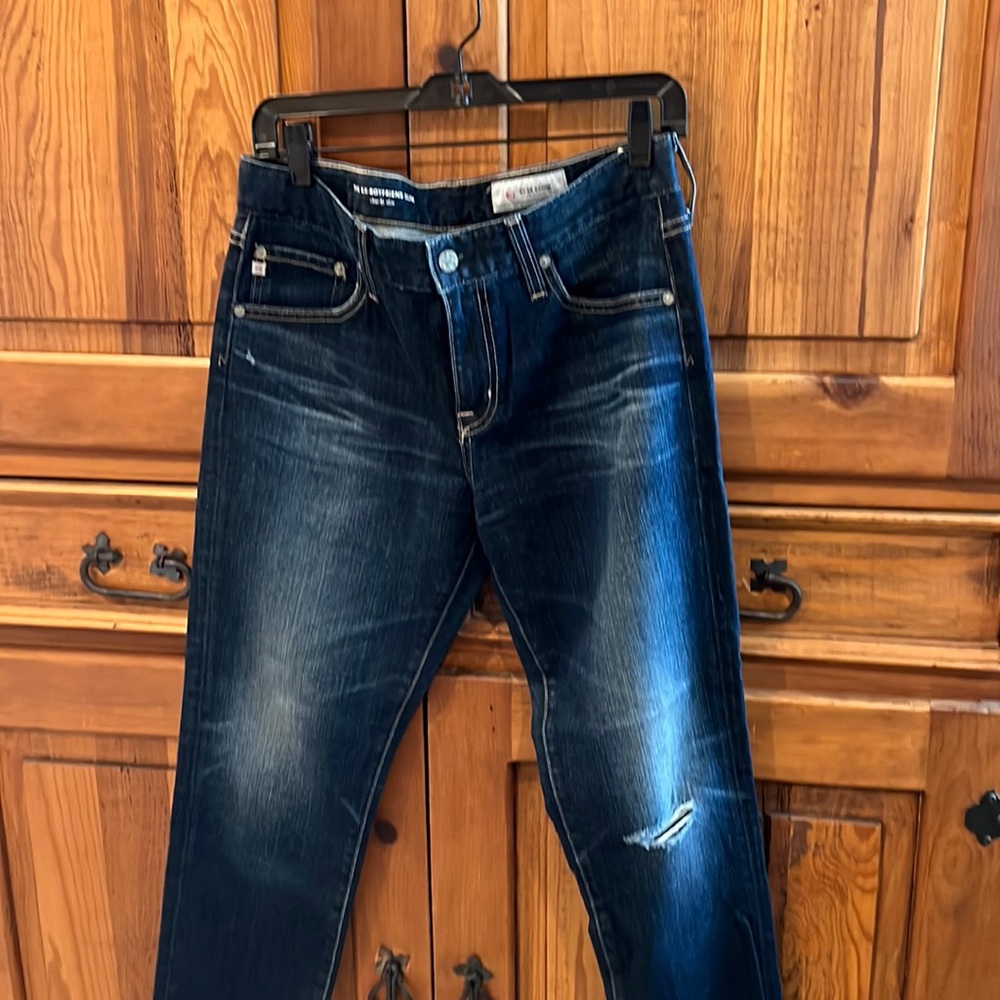AG denim jean ex boyfriend slim slouchy style size 27R